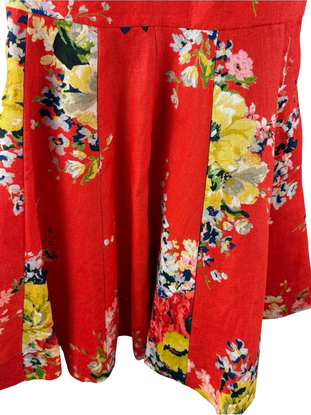 ZIMMERMANN ALIGHT FLORAL-PRINT LINEN MINI DRESS Size 0 - Picture 6 of 12